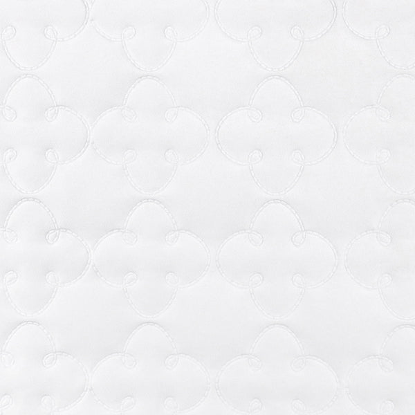 Tissu décor maison - Vinyle uni piqué - Blanc