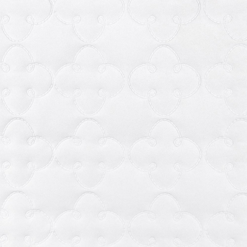 9 x 9 po Tissu décor maison - Vinyle uni piqué - Blanc