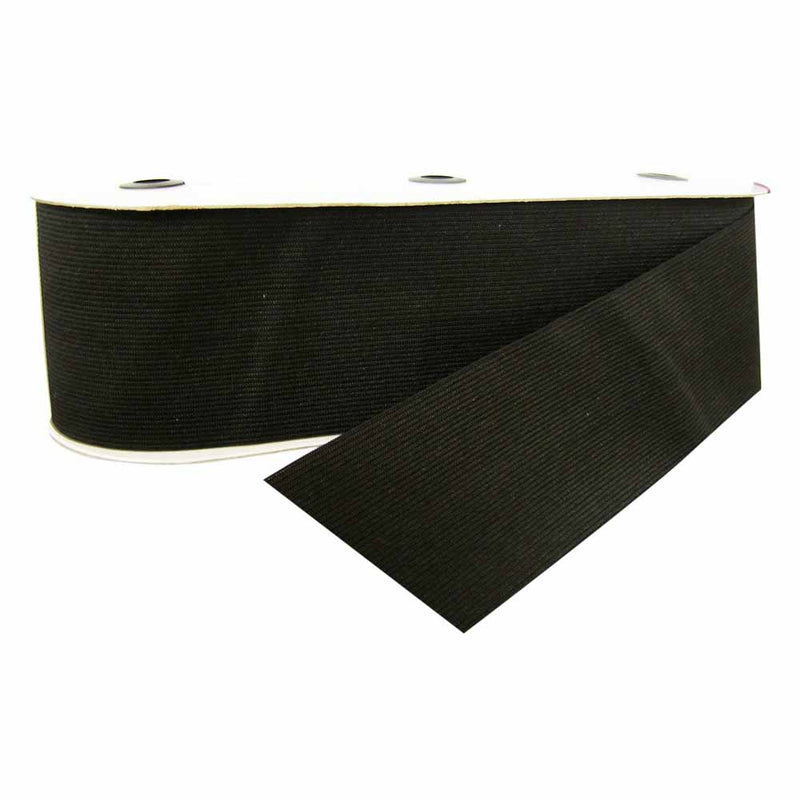 UNIQUE Belting Elastic 75mm x 17m - Black