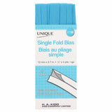 UNIQUE - Single Fold Bias Tape - 13mm x 3.7m - Turquoise
