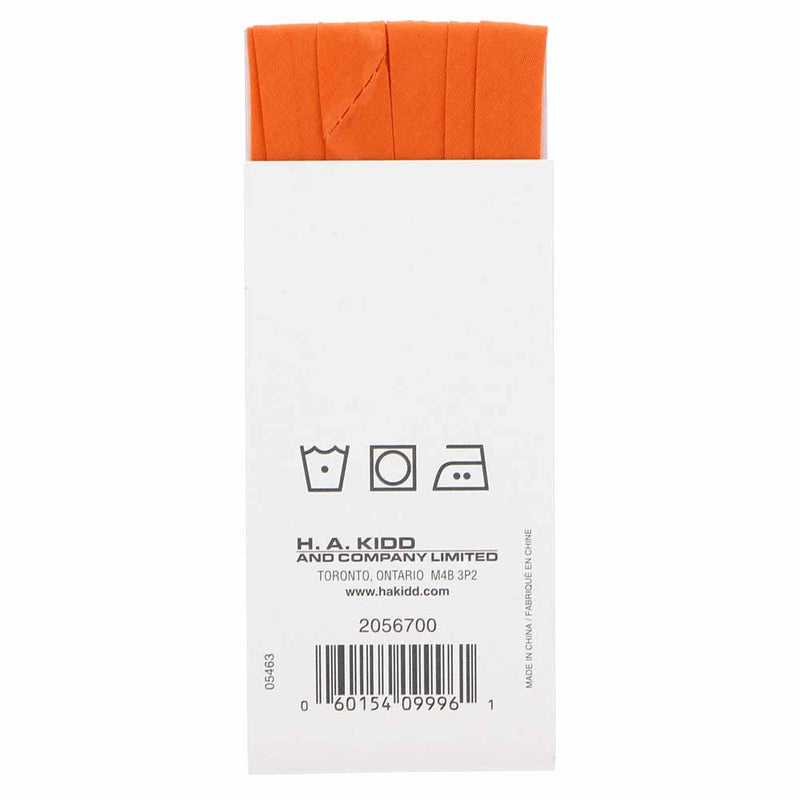 UNIQUE - Single Fold Bias Tape - 13mm x 3.7m - Orange 700
