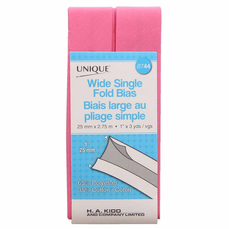 UNIQUE Wide 1 Fold 2.75m Petal Pink 201