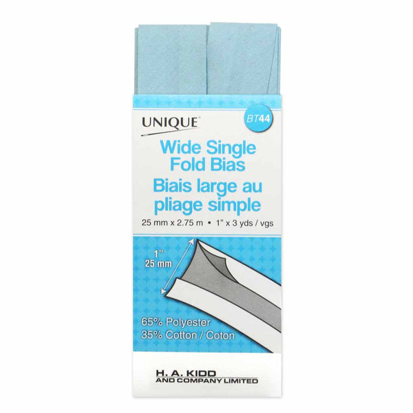 UNIQUE Wide 1 Fold 2.75m Lt Blue 500