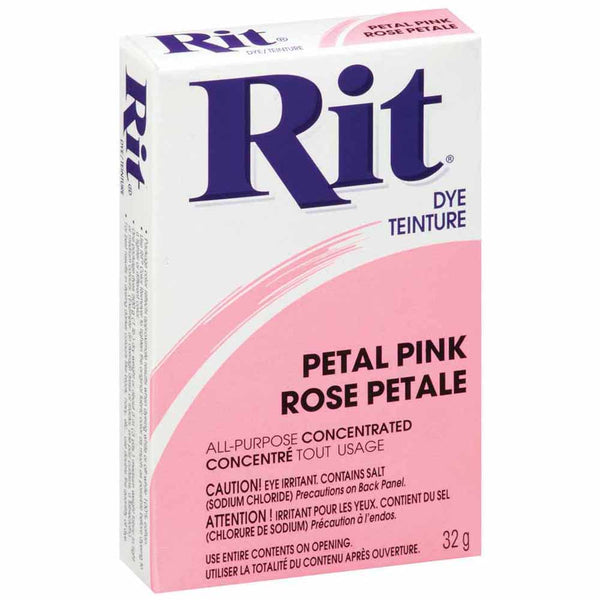 RIT All Purpose Powder Dye - Petal Pink - 31.9g (1⅛ oz)