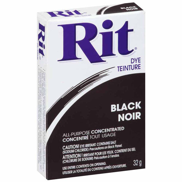 Teinture en poudre tout usage RIT - noir - 31,9g (1⅛ oz)
