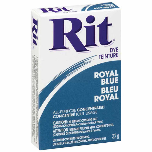 Teinture en poudre tout usage RIT - bleu royale - 31,9g (1⅛ oz)