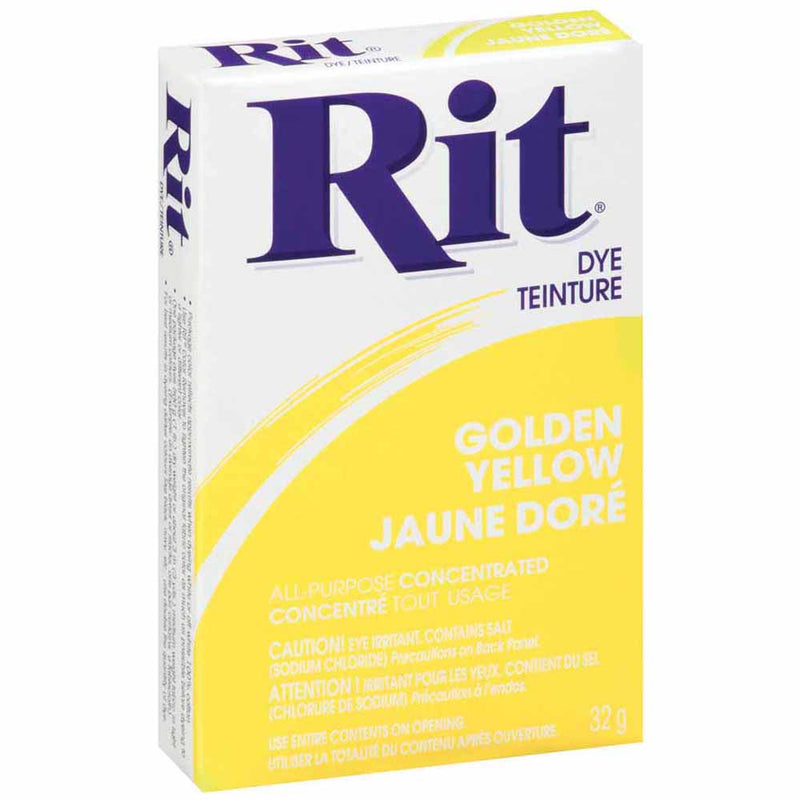 RIT All Purpose Powder Dye - Golden Yellow - 31.9g (1⅛ oz)