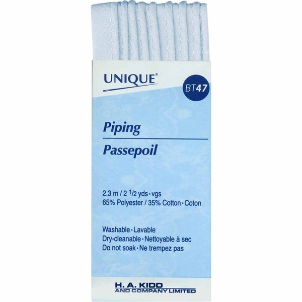 UNIQUE Passepoil 3.2mm x 2.3m - bleu clair