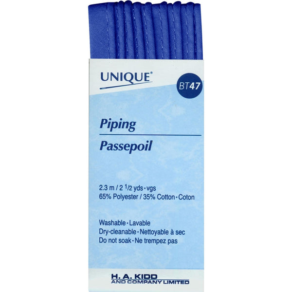 UNIQUE Passepoil 3.2mm x 2.3m - bleu royal