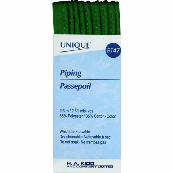 UNIQUE Passepoil 3.2mm x 2.3m - vert chasseur