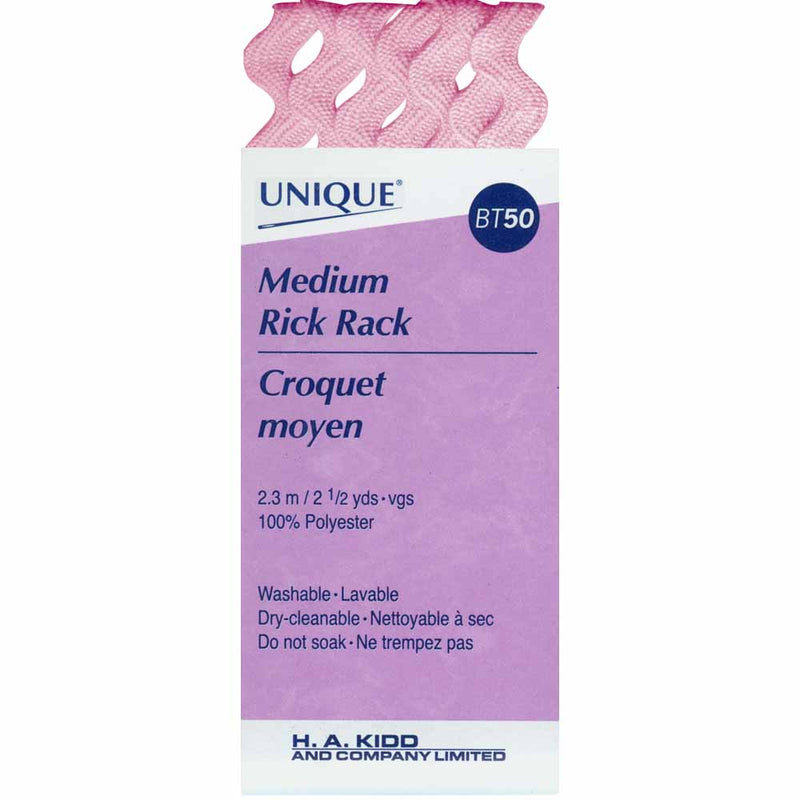 UNIQUE Croquet moyen 14mm x 2.3m - rose clair
