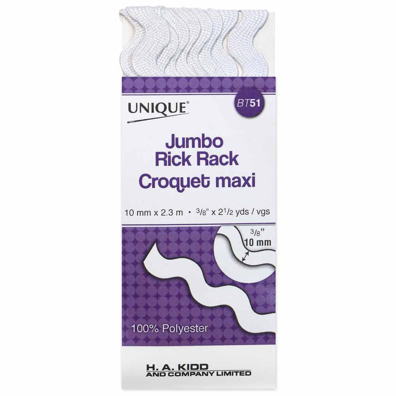 UNIQUE Croquet maxi 17mm x 2.3m - blanc