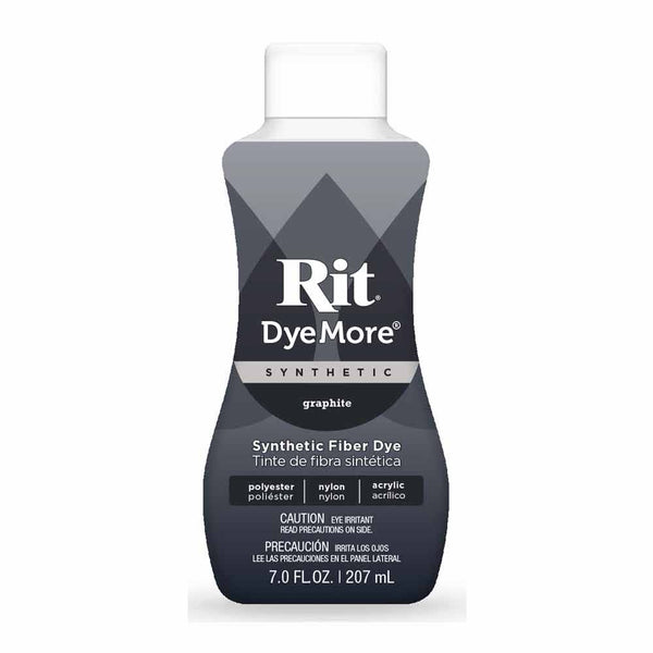 RIT DyeMore Liquid Dye for Synthetic Fibers - Graphite - 207 ml (7 oz)
