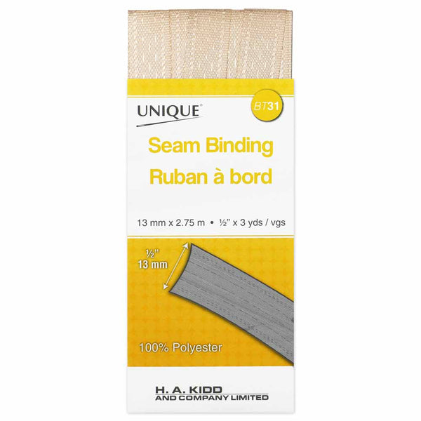 UNIQUE Seam Bind 2.75m Ivory 750