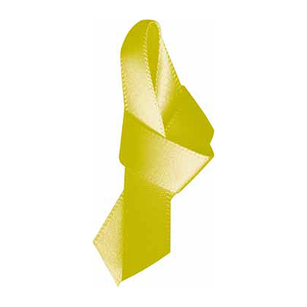 ELAN Double Face Satin Ribbon 9mm x 5m - Bright Yellow