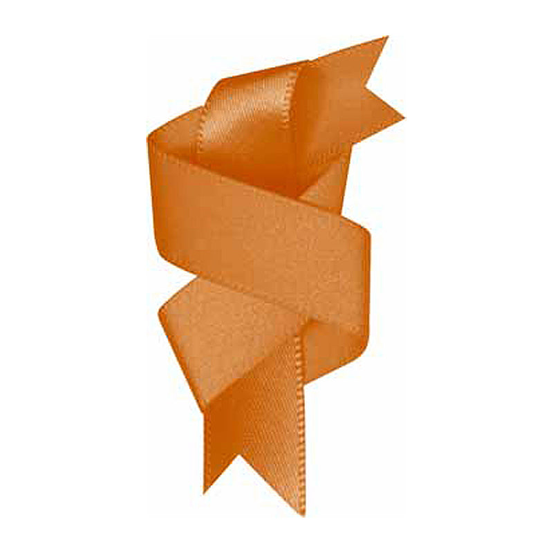 ELAN Double Face Satin Ribbon 12mm x 5m - Light Orange