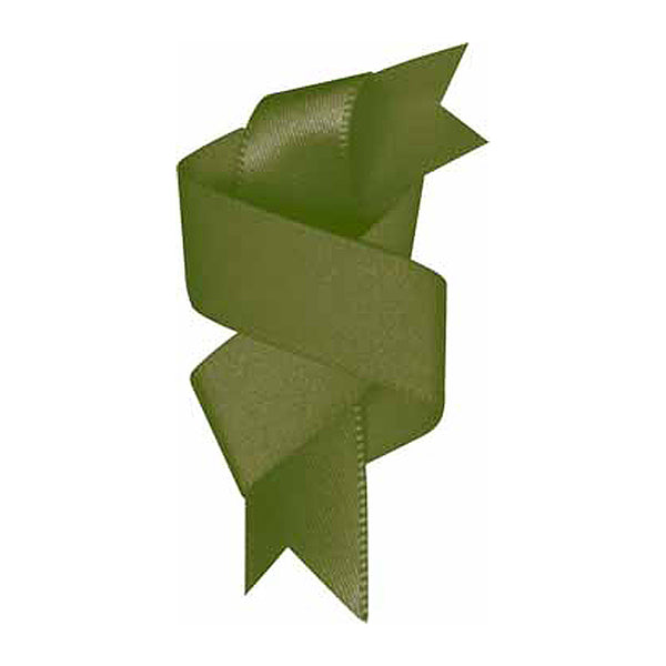 ELAN Double Face Satin Ribbon 12mm x 5m - Moss Green