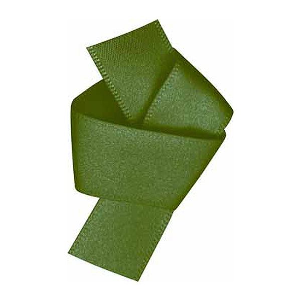 ELAN Double Face Satin Ribbon 18mm x 5m - Moss Green