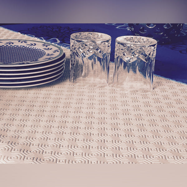 Tissu décor maison - Utilitaire - Protecteur de table Blanc cassé