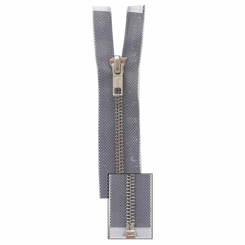 VIZZY Denim One-Way Separating Zipper 50cm (20") - Dark Blue - 1726