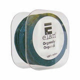ELAN Organza Ribbon with 2 Stripes 25mm x 5m - X'mas Green