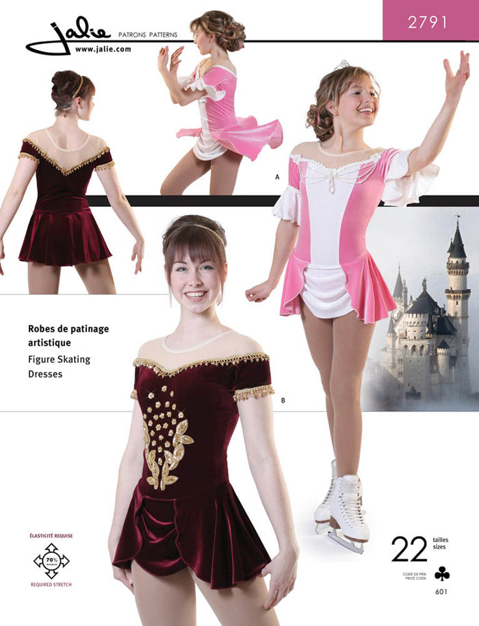 Jalie Pattern 2791 - Figure skating dress (princess) Fabricville Jalie Pattern 2791 - Figure skating dress (princess) Fabricville