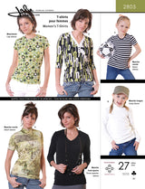 Patron Jalie 2805 - T-shirts pour femmes