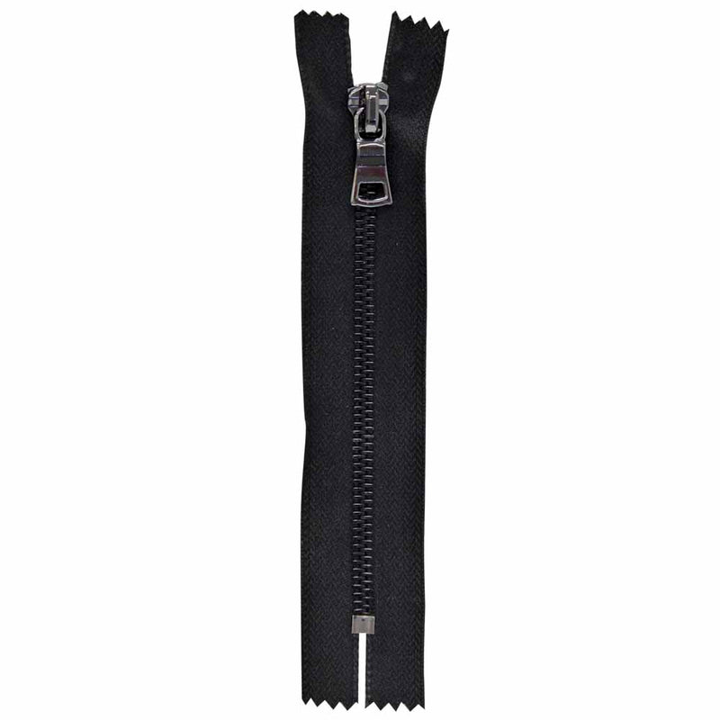 VIZZY Fashion Closed End Zipper 15cm (6") - Black - 1728