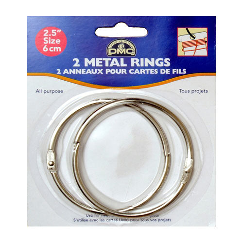 DMC #6110 - 2 1/2" Metal Craft Rings - 2 Pack