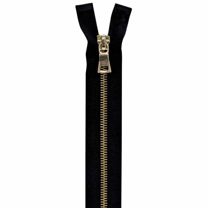 VIZZY Fashion Closed End Zipper 15cm (6") - Black - 1729