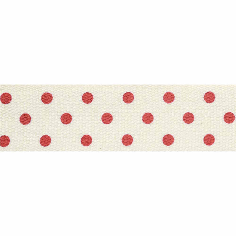 ELAN Cotton Trim 15mm x 5m - Red Dot