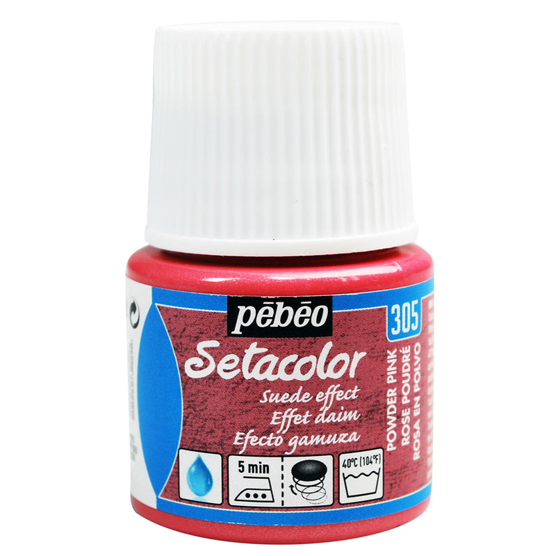 SETACOLOR OPAQUE SUEDE EFFECT 45 ML POWDER PINK