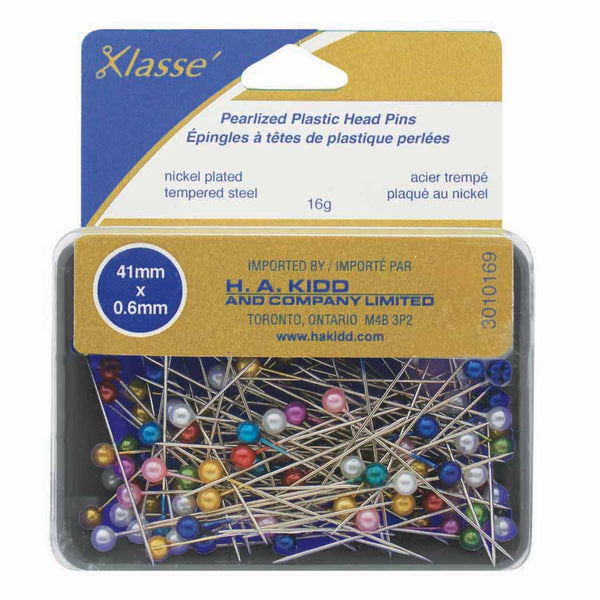 KLASSE´ Ex Long Pealized Plastic Head Pins 100pcs - 41mm (1⅝")