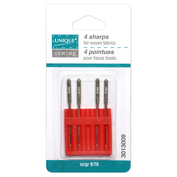 UNIQUE SEWING Sharps Needles - size 70/9 - 4 count – Fabricville