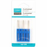 UNIQUE SEWING Universal Needles - size 80/12 - 3 count