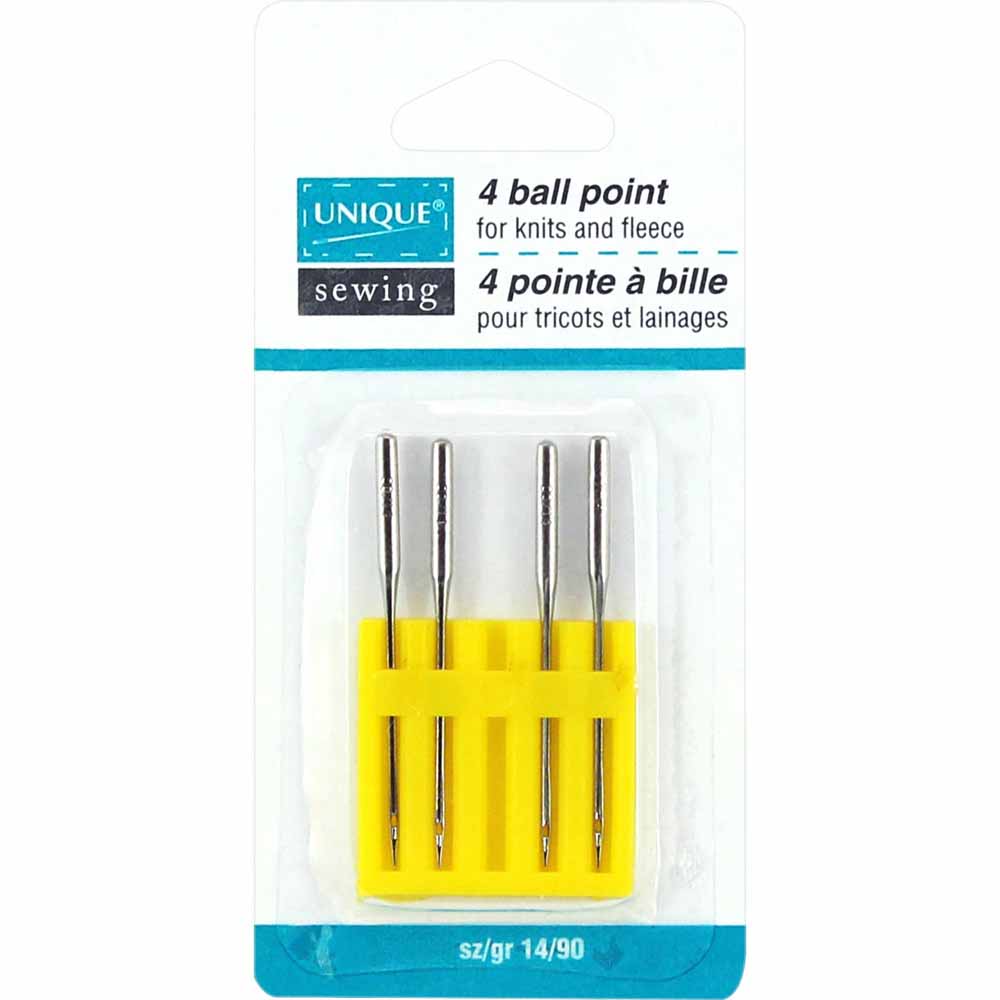 UNIQUE SEWING Ball Point Needles - size 14/90 - 4 count – Fabricville