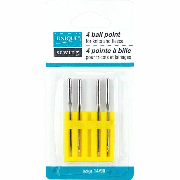 UNIQUE SEWING Ball Point Needles - size 14/90 - 4 count
