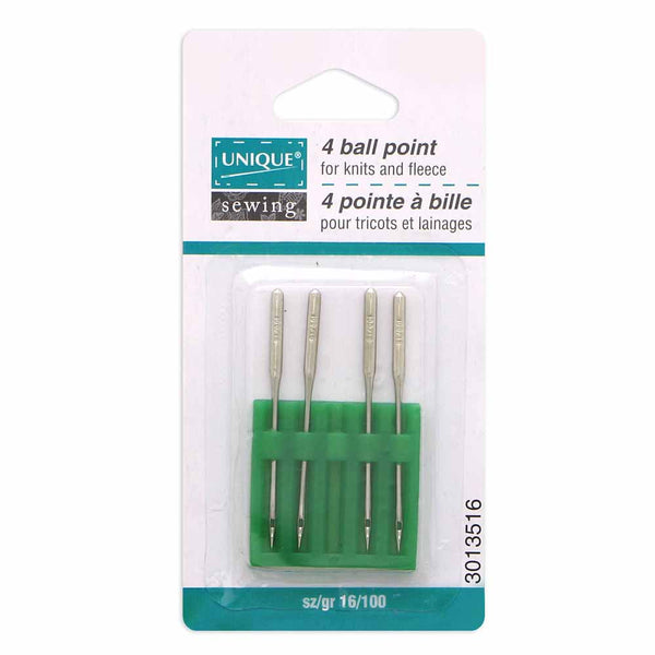 UNIQUE SEWING Ball Point Needles - size 100/16 - 4 count
