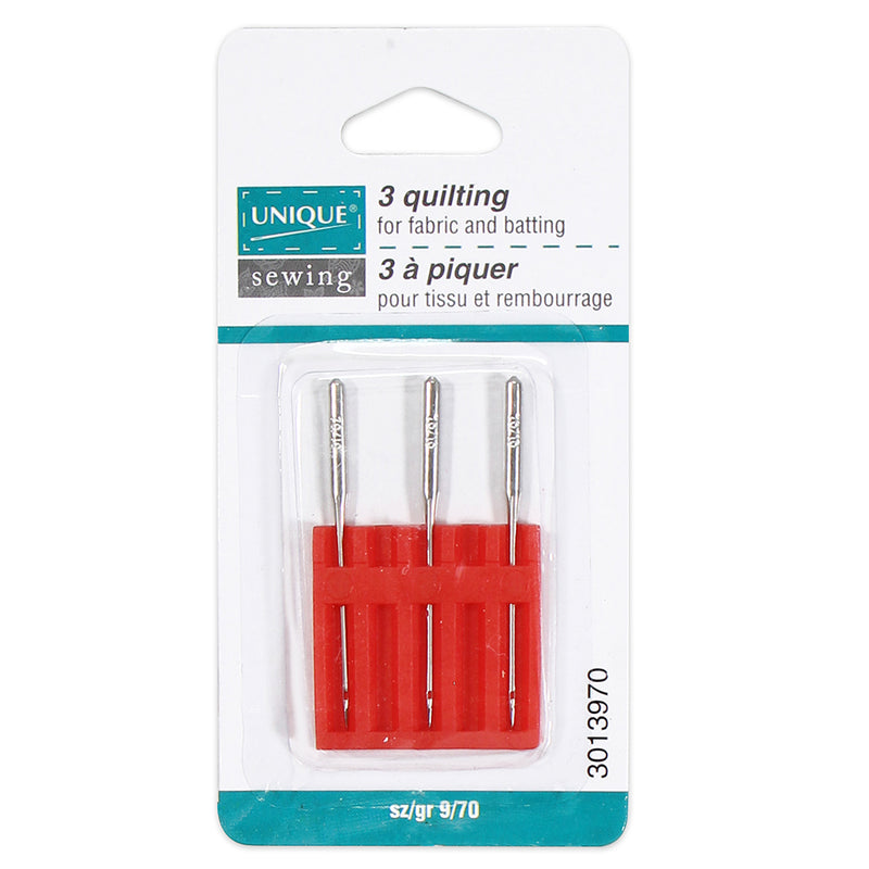 UNIQUE SEWING Quilting Needles - size 70/9 - 3 count