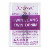 KLASSE´ Twin Needle Jeans Carded - Size 100/16 - 4mm