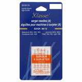 KLASSE´ Serger Needles Carded Round Shank - Size 80/12 - 5 count