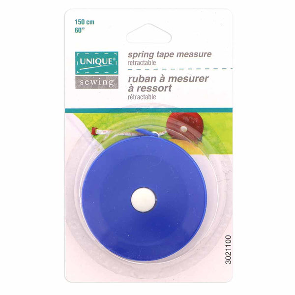 Deluxe Retractable Tape Measure. Sewing and crafts. 60 in/150 cm. Hemline  Gold