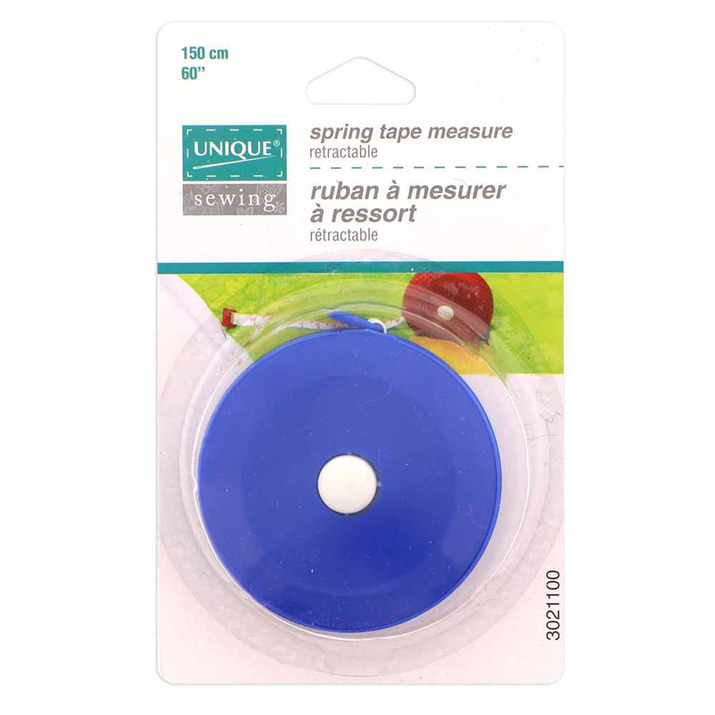 UNIQUE SEWING Spring Mechanism Retractable Tape Measure - 150cm (60")