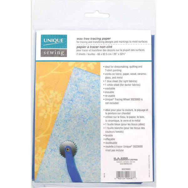 UNIQUE SEWING Tracing Paper Large - 66 x 82cm (26" x 32½) - 2 sheets