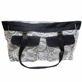 VIVACE Fourre-tout à tricot - 43 x 15 x 28cm - blanc et noir