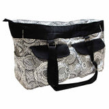 VIVACE Fourre-tout à tricot - 43 x 15 x 28cm - blanc et noir