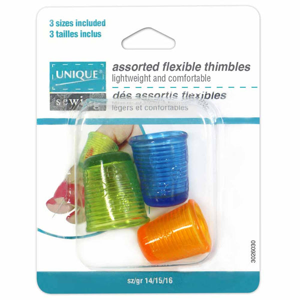 UNIQUE SEWING Flexible Thimble - 3pcs
