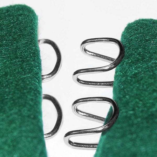 UNIQUE SEWING Hooks & Eyes Nickel - 22 x 19mm (7/8" x 3/4") - 3 sets