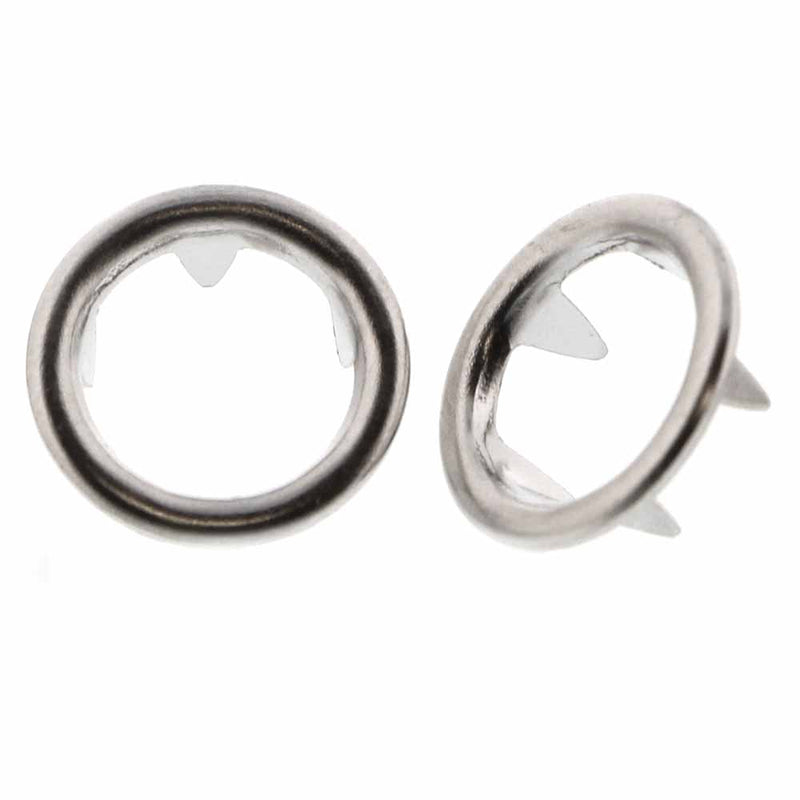 UNIQUE SEWING Halo Snaps Silver - 11.5mm (½") - 8 sets