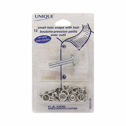 UNIQUE SEWING Halo Snaps Small - 11.5mm (½") - 12 sets